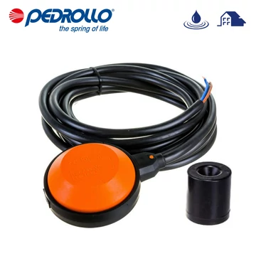 SMALL/5 PVC tápvezetékes kétfunkciós (töltés, ürítés) úszókapcsoló 10A megszakítóval - 5m