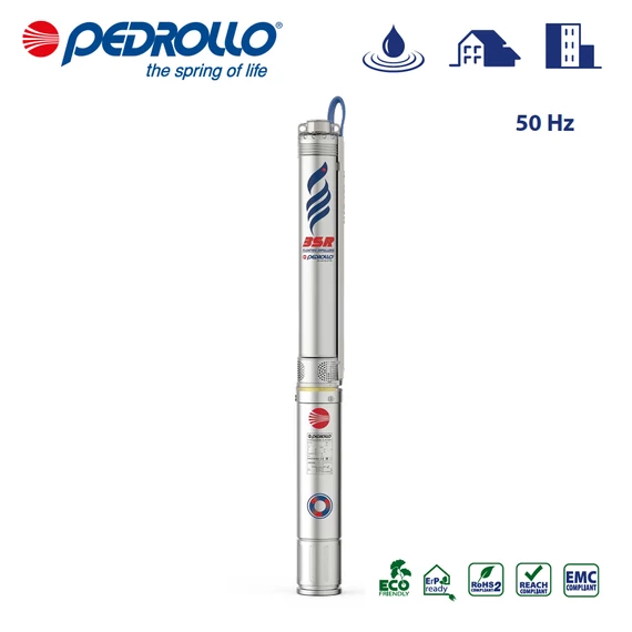 3" Pedrollo 3SR 1/62 csőbúvár szivattyú lebegő járókerékkel