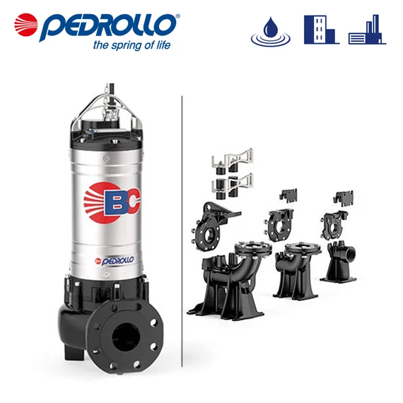 Pedrollo BC 75/35 Merülő kétcsatornás szivattyú erősen szennyezett vízhez