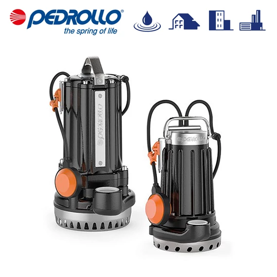 Pedrollo DCm 10 Merülő öntvényházas szivattyú tiszta vízhez