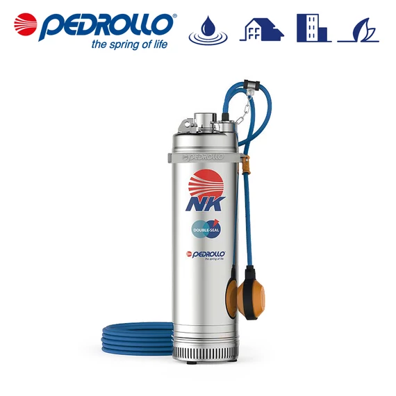 Pedrollo NK 8/3 Merülő szivattyú úszókapcsolóval, 20m - es tápvezetékkel