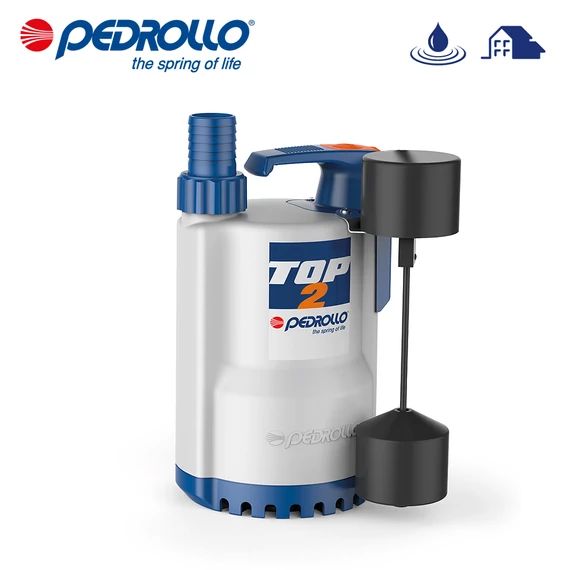 Pedrollo TOP 5 - GM 10m Merülő vízmentesítő szivattyú tiszta vízhez mágneses úszóval