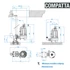 Kép 9/9 - COMPATTA 3 M 230V | DRENO Merülő szivattyú Vortex járókerékkel