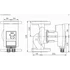 Kép 3/4 - Wilo Yonos MAXO 40/0.5-8 keringető szivattyú karimás csatlakozással - Méretek
